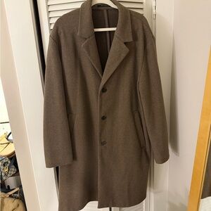 H&M Men's Brown Wool Coat